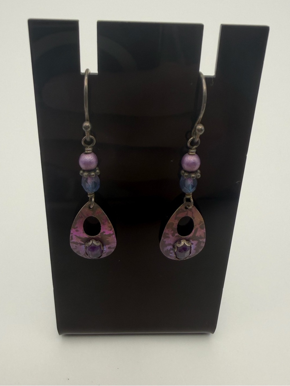 Holly Yashi Purple Teardrop Dangle Earrings - Women's Jewelry